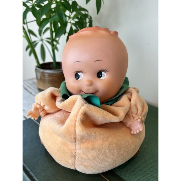 Vintage Fruit Baby Doll Plush Orange / Collectible / GOOD - Picture 5 of 10